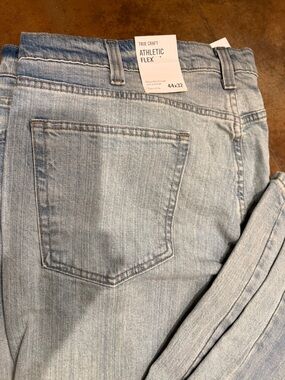 NWT True Craft Light Wash Athletic Flex Men’s Jeans 44 x 32 Relaxed NEW